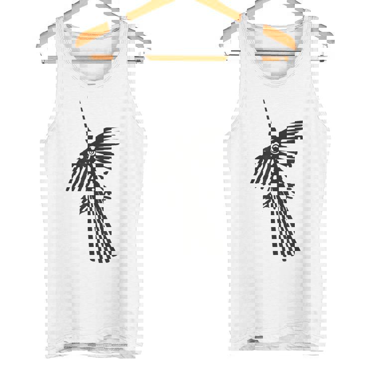 南米のペルーナスカラインハチドリコンドルのシルエット。 タンクトップ