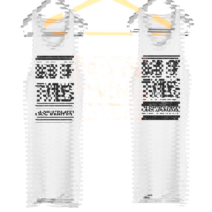 双子の父 父の日 双子のお父さん おもしろい 双子の父 タンクトップ