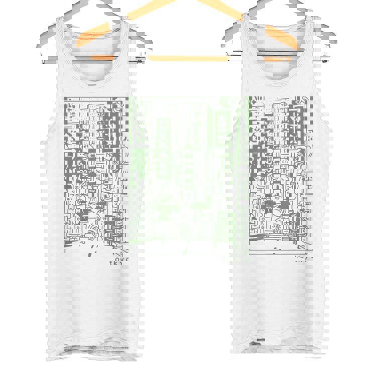 和 ストリート レトロ バイブ 美的 東京 ファッション タンクトップ