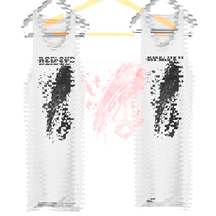 問題解決 血まみれのシャツ 血まみれのホラー タンクトップ