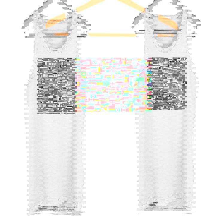 国際世界旗 国旗 世界地図 地球儀 タンクトップ