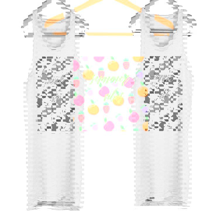 夏の雰囲気、フルーツ好き、夏のフルーツ、シトラスディライト 長袖tシャツ タンクトップ