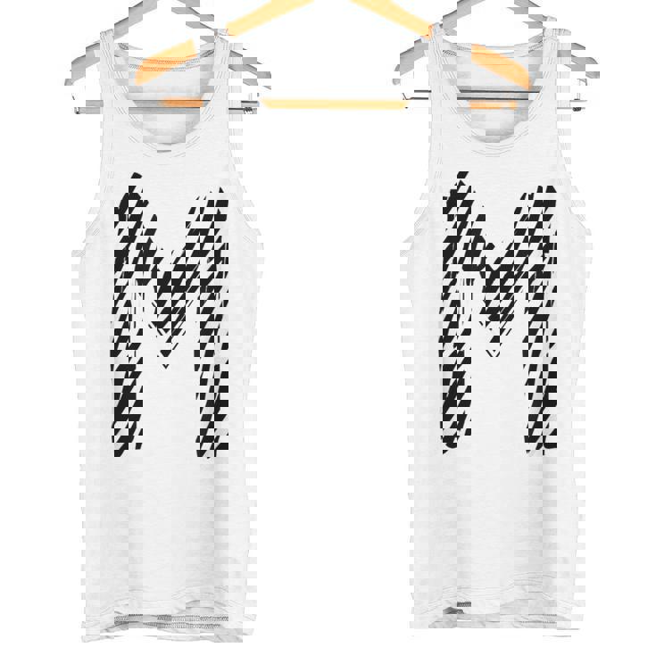 太字 クリエイティブ ゼブラマーカー 文字 M デザイン アニマルシリーズ タンクトップ