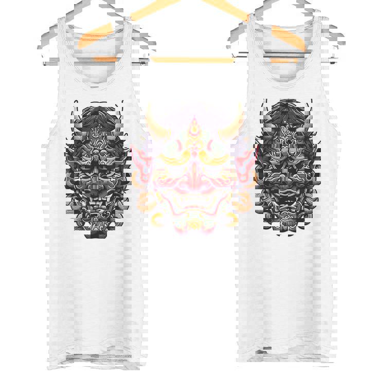 妖怪はにゃおにマスク 日本の悪魔 鬼鬼 鬼 鬼 おにマスク タンクトップ