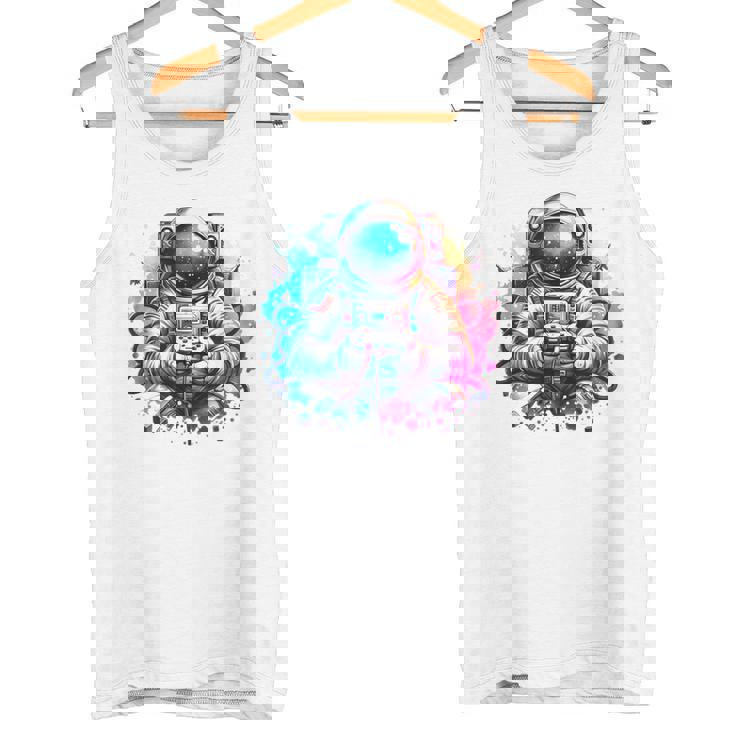 宇宙飛行士宇宙ギフト 科学ギフト 面白い宇宙ゲーマー タンクトップ