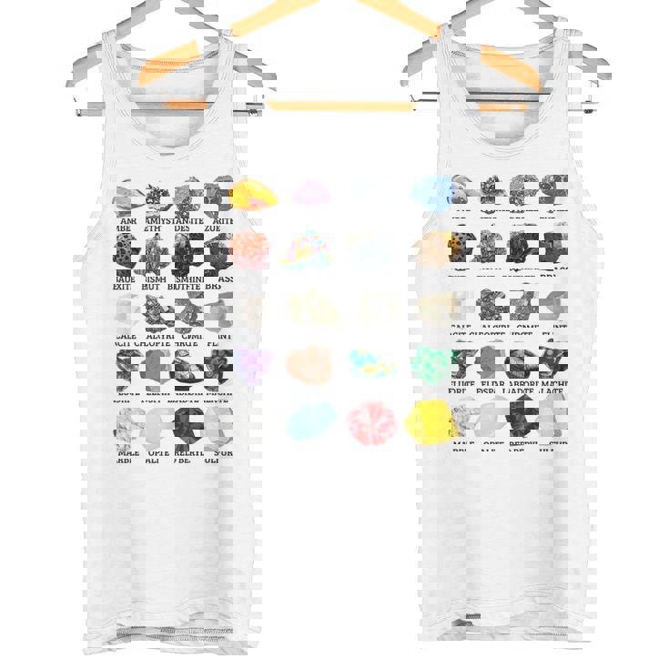 岩石・鉱物の種類 宝石学・地質学 教育 タンクトップ