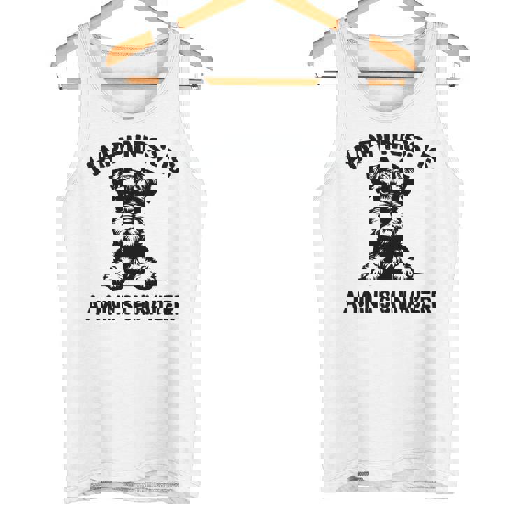 幸せはミニシュナウザー 長袖tシャツ タンクトップ