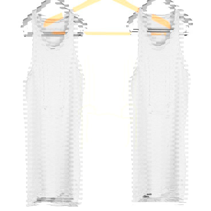 必死にこらえるねこ バックプリント タンクトップ