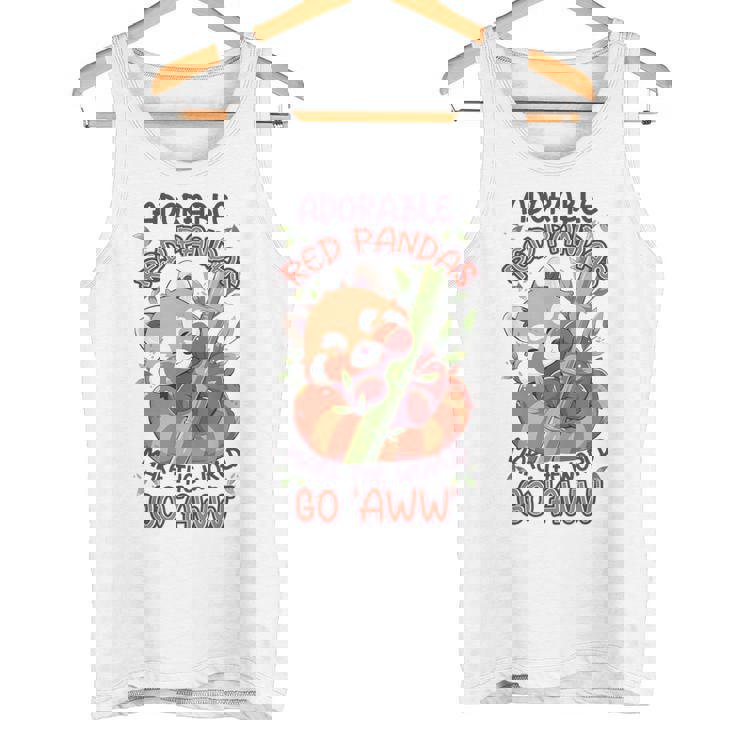 愛らしいレッサーパンダが世界を「Aww」にします。 タンクトップ