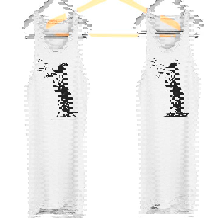 手を持つかわいいウィペット、ウィペットのママ タンクトップ