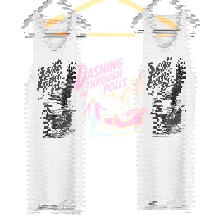 投票を駆け抜ける 面白い選挙結果 トランプ クリスマス タンクトップ