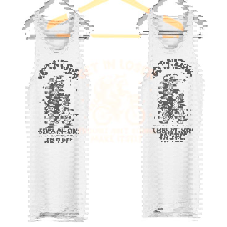 敗者トラブルに巻き込まれてもラクーンポッサムにはならない タンクトップ