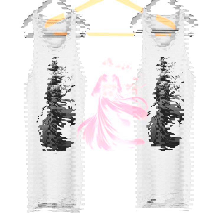 日本のサムライ フローラルウォリアーフラワー 桜 タンクトップ