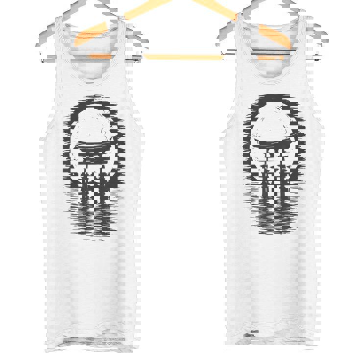 日本の鳥居アート タンクトップ