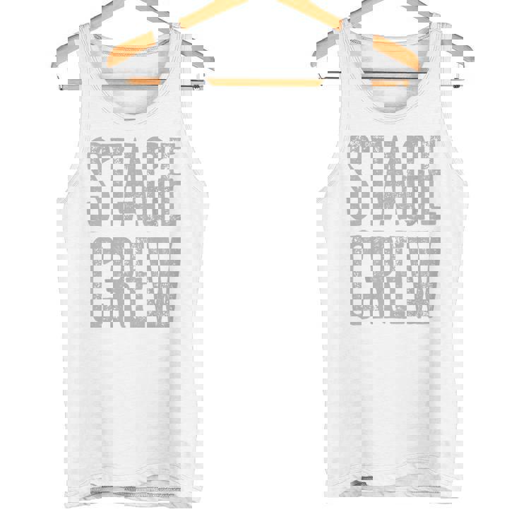 映画、テレビ、劇場、カメラ用のステージクルーが背面にプリントされています。 タンクトップ