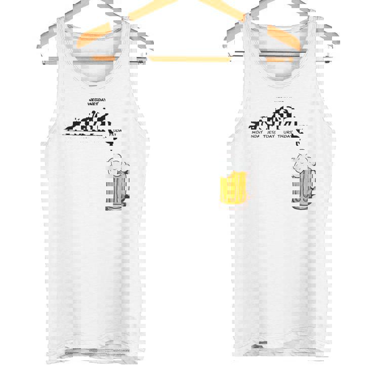 月曜日金曜日 スティックマン ビールウィークジャンプ エネルギー 皮肉 タンクトップ