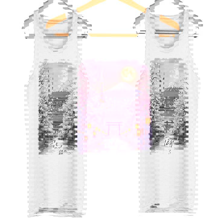 東京 日本 桜 夜景 お土産 タンクトップ