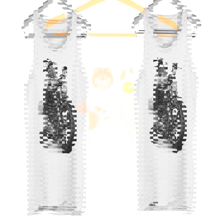 柴犬 いばけん 犬 バイク バイカー タンクトップ