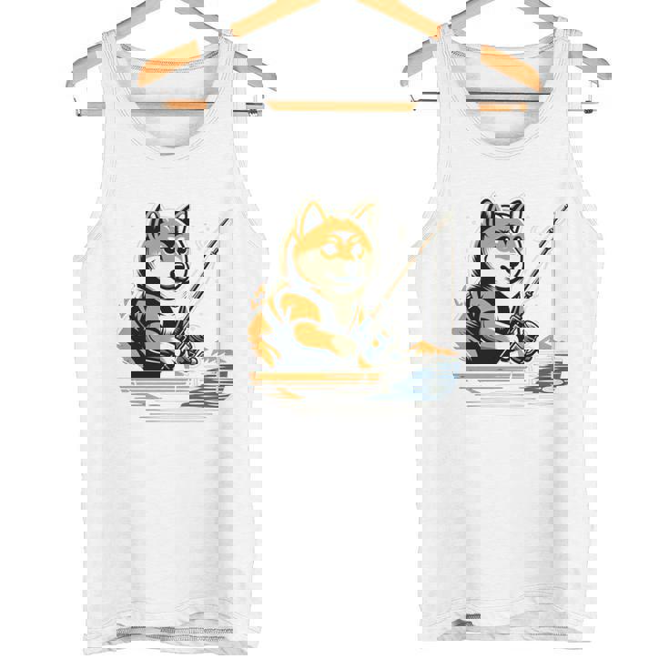 柴犬 犬 イヌ 面白いtシャツ 釣り 釣りバカ 釣り人 メンズ おもしろ 面白い 服 海釣り 川釣り 文字tシャツ 長袖tシャツ タンクトップ