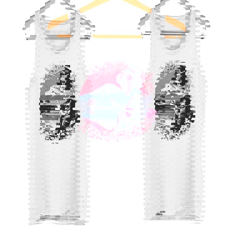 桜 さくら 芸者 富士山 日本のグラフィック タンクトップ