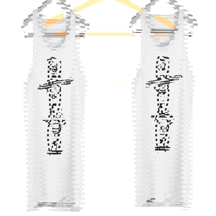 歯科医矯正歯科歯の歯 タンクトップ