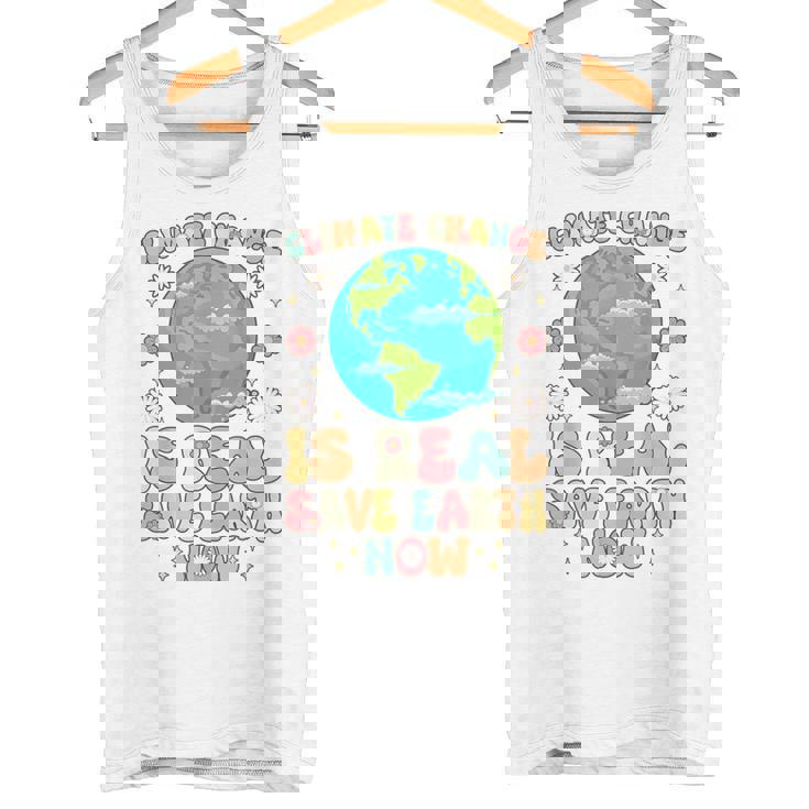 気候変動は本当の地球を救う地球の日 タンクトップ
