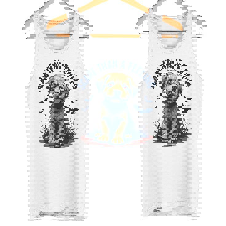 気持ちより怖い愛らしい子犬 タンクトップ