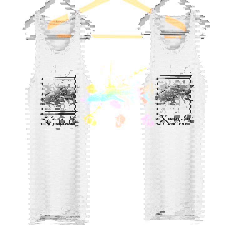 沖縄 ホエールシャークペイント スプラッター かわいい沖縄お土産 タンクトップ