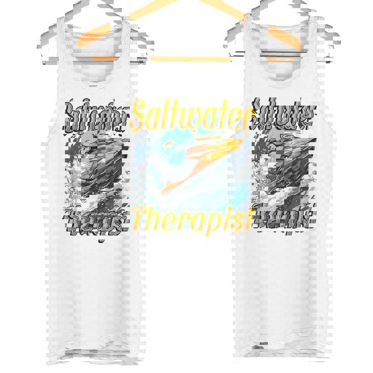 海水療法士ジェットスキー愛好家 タンクトップ