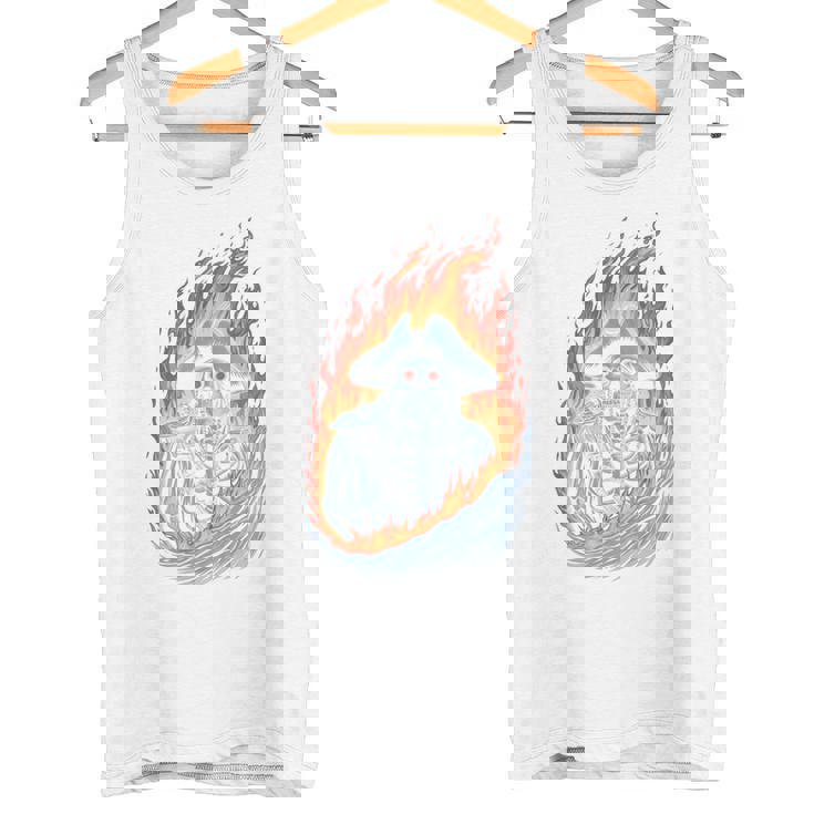 海賊スケルトン スカルとクロスボーン ジョリーロジャー グラフィック 長袖tシャツ タンクトップ