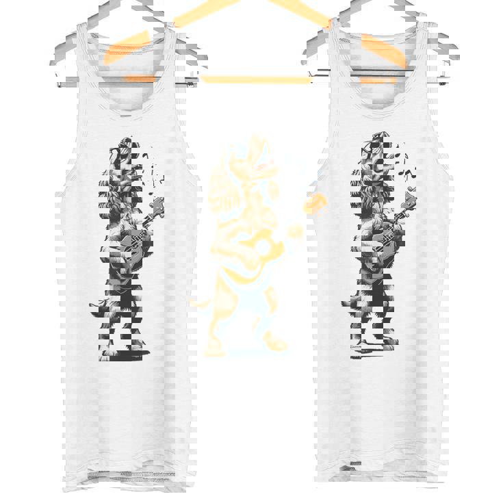 犬 演奏 ギター 歌う アメリカン コッカー スパニエル 面白い タンクトップ