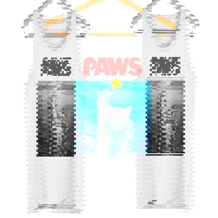 猫 ねこ 海 Paws アヒル タンクトップ