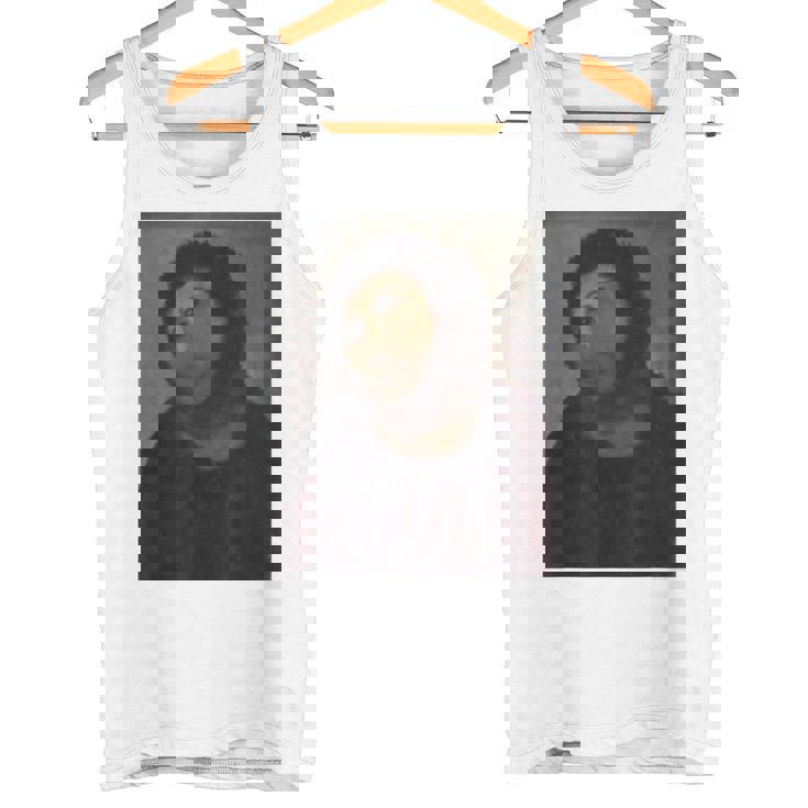 猿のイエスの絵、台無しにされたキリスト、フレスコ、ボッチドアートミーム。 タンクトップ