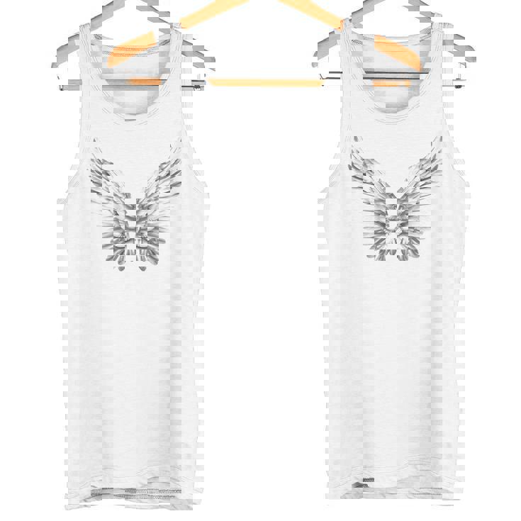 白い天使の羽自由守護天使 タンクトップ