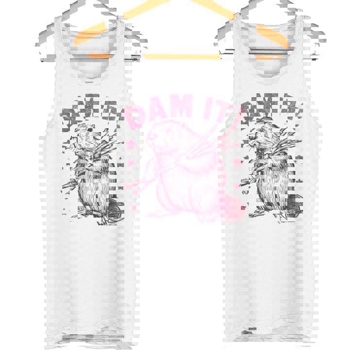 皮肉なビーバー タンクトップ