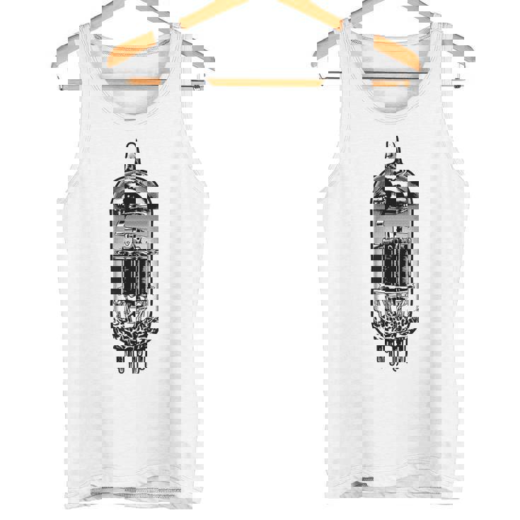 真空管デザイン・ヴィンテージ・アナログ・バルブ・アンプ、ギター タンクトップ