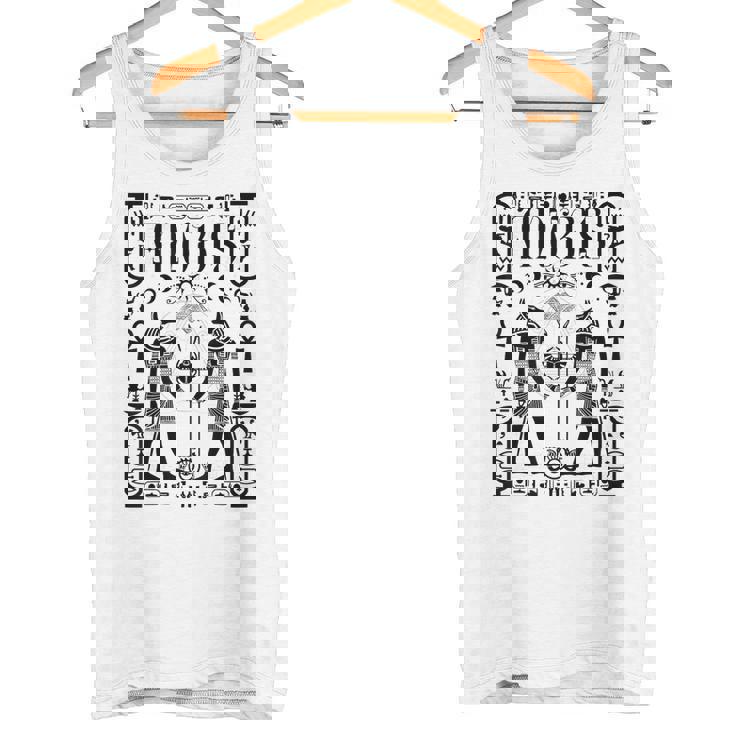 神聖幾何学科学 エジプト神アヌビス ホルスの目 タンクトップ