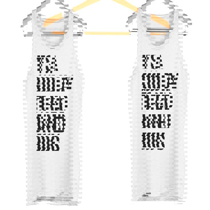 禁止された本を読むのに良い日だ面白いヴィンテージ タンクトップ