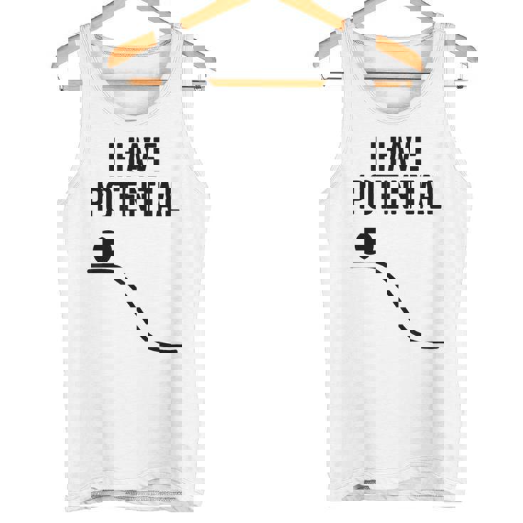 私には潜在的なエネルギーがある面白い物理学 タンクトップ