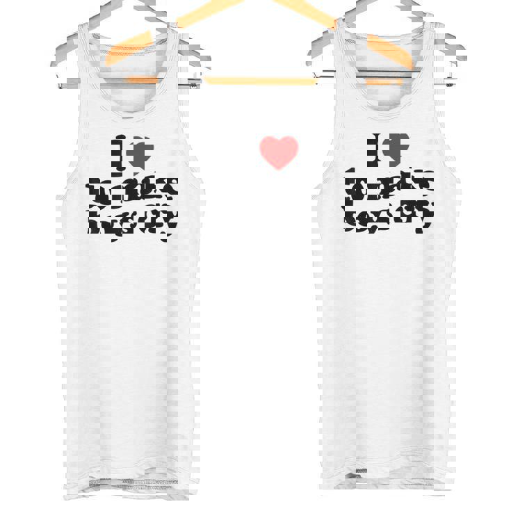 私は男の子を泣かせるのが大好き、男の子を泣かせるのは心 タンクトップ