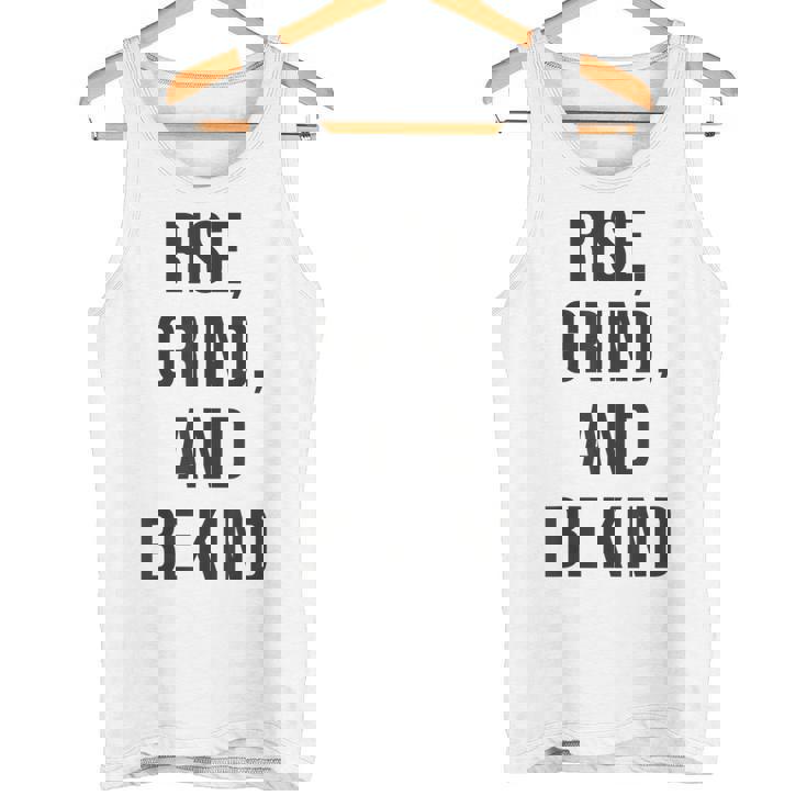 立ち上がって、頑張って、優しくして、ジム、ハッスル、成功、モチベーション タンクトップ