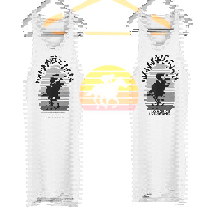 競馬ファンや馬好きの方にお勧め 勝者の走り オシャレな競馬イラスト タンクトップ