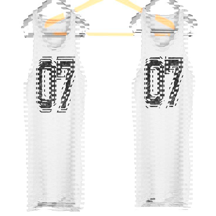 背中に07番 タンクトップ