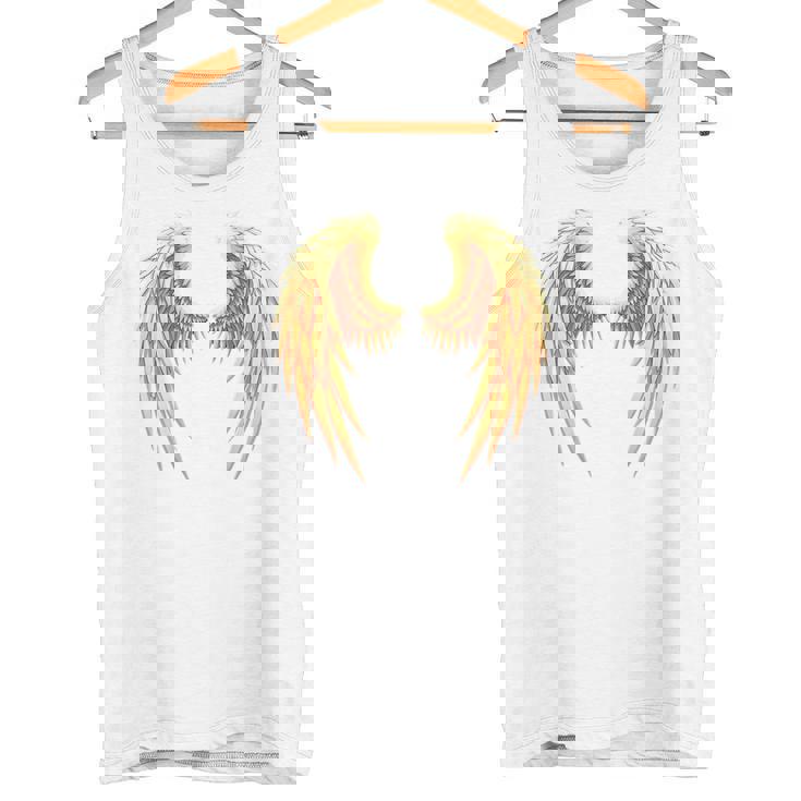 背中には金色の天使の羽 タンクトップ