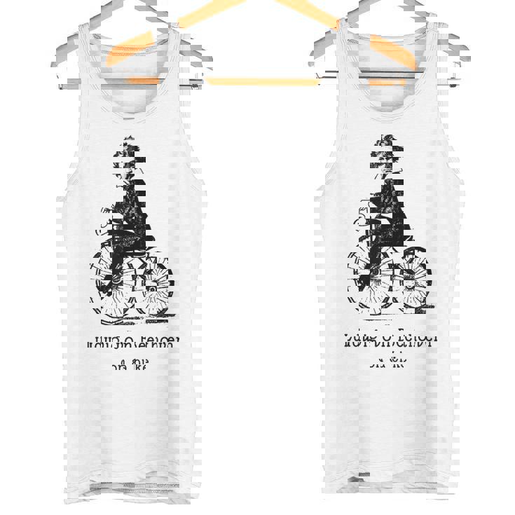 自転車に乗ったベートーベン ルートヴィグバン ベートーベン タンクトップ