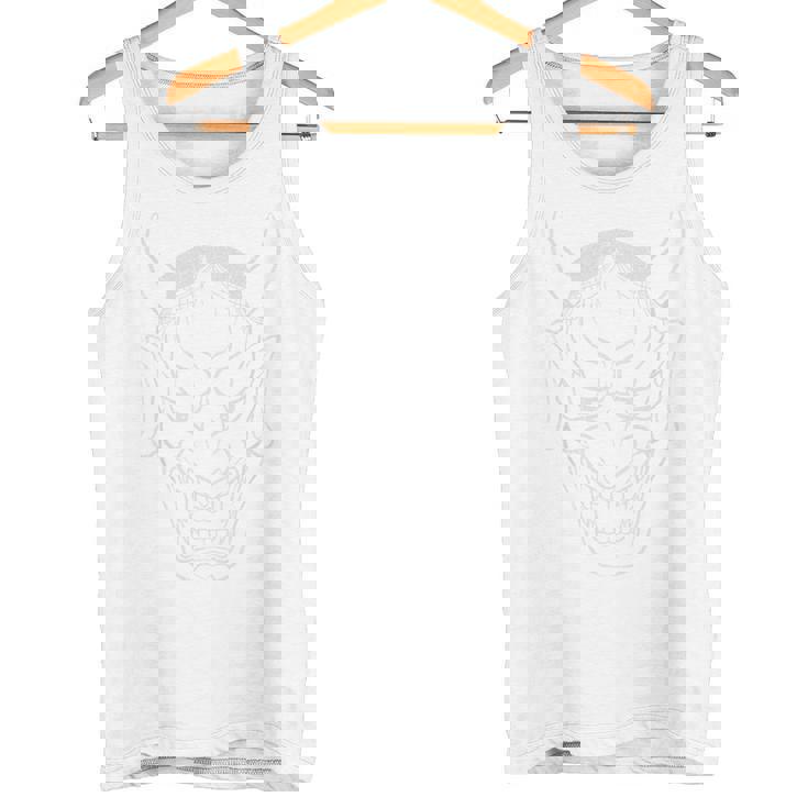 般若能面 – ブラックとホワイト タンクトップ