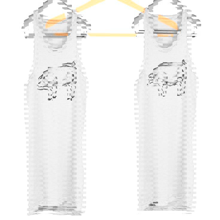 豚 豚モチーフ ピグレット 農家 農家 タンクトップ