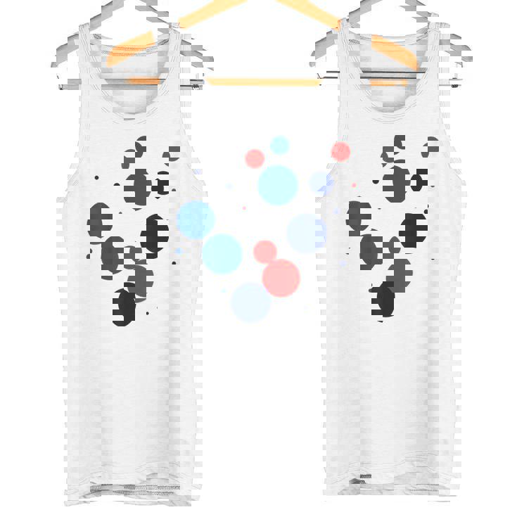 赤 青 ドット イベント 家族 お揃い タンクトップ