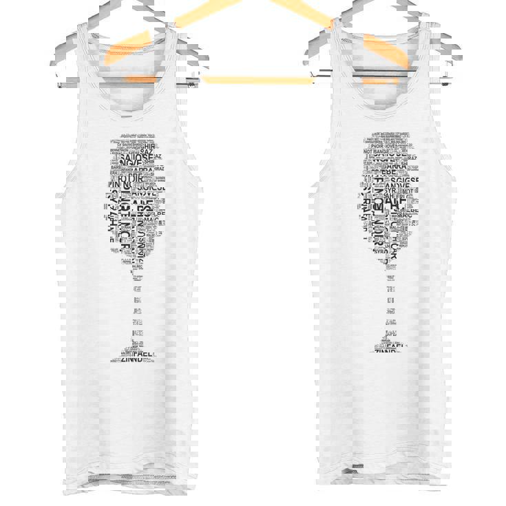 赤ワイングラス ワード アート オブ ワイン タイプ ブラック テキスト タンクトップ