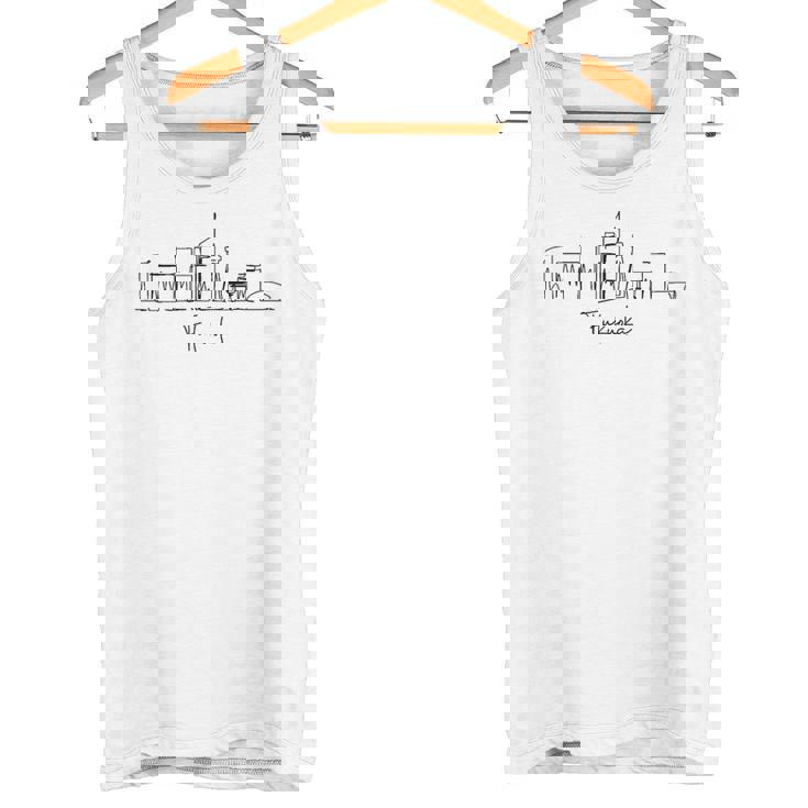 都市 スカイライン 旅行 お土産 観光 福岡 日本 タンクトップ